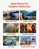 Water Storage Bladder, 540L Portable & Collapsible Water Storage Bag, Wear-Resistant 1000D PVC Soft Waters Bag, Leakproof Camping Tank Containers for