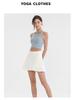 Women's Summer Two-Piece Sports Skort: Breathable, High-Waist Tennis Skirt with Anti-Exposure Yoga Shorts for Running and Training