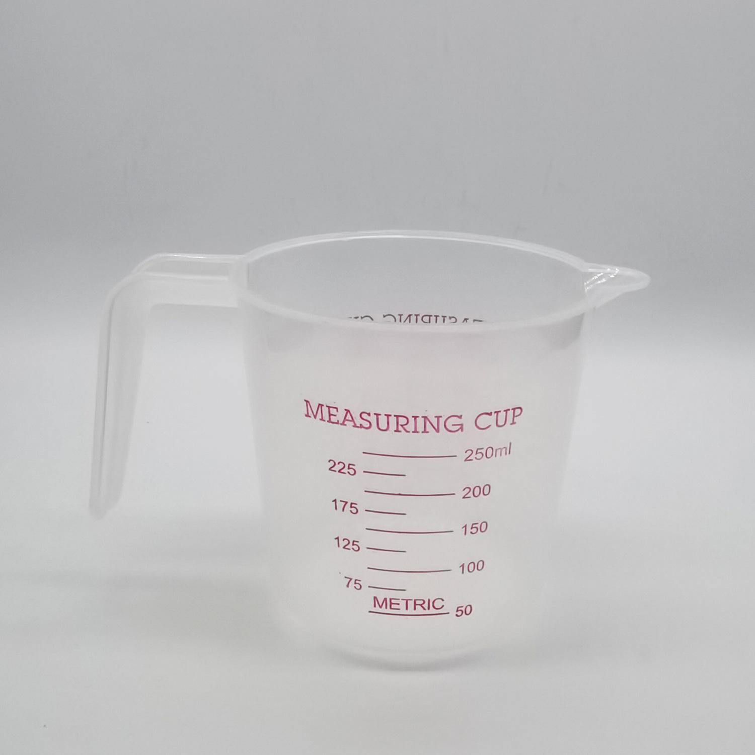 Transparent Household Measuring Cups Set with Scale – Various Sizes for Kitchen Baking