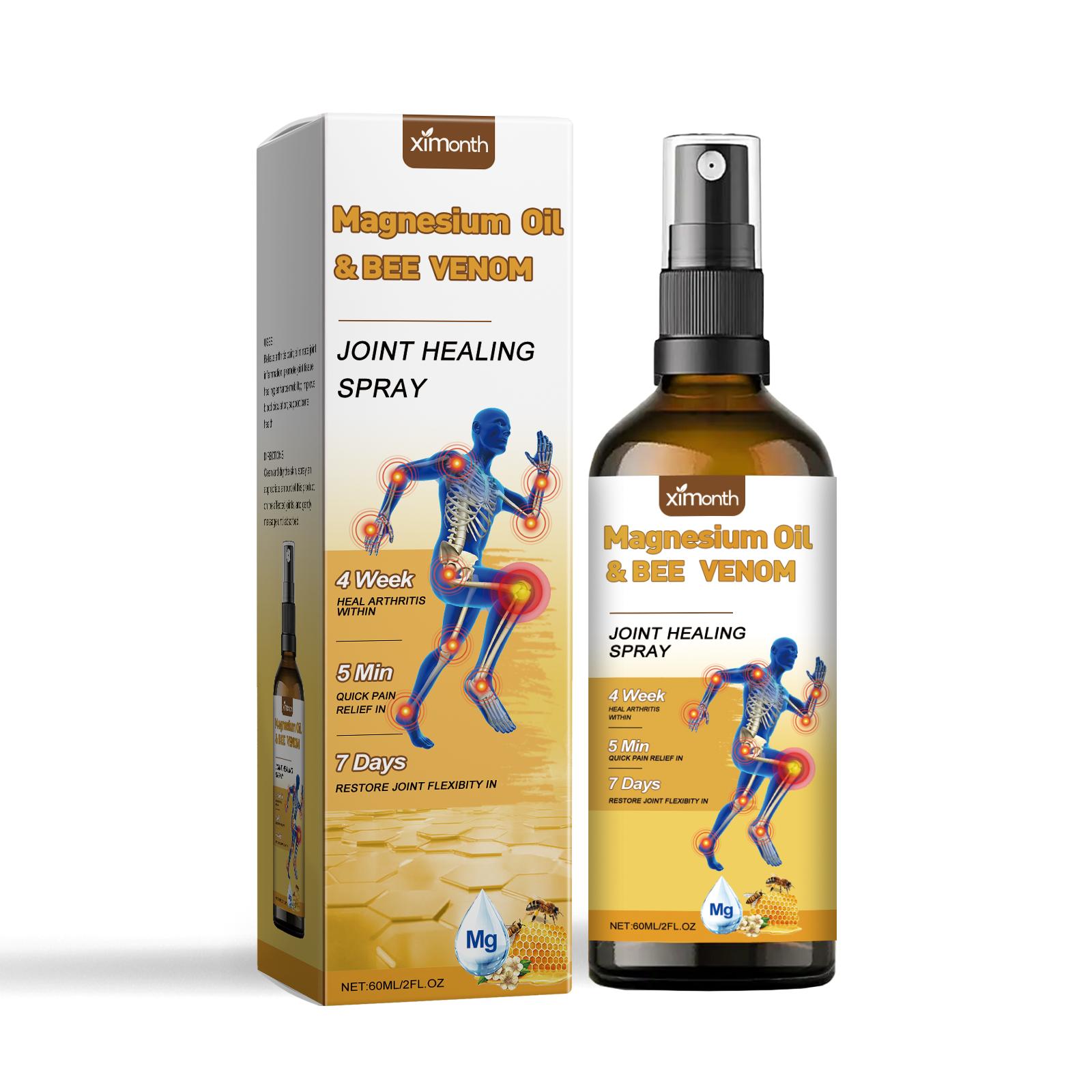 

Ximonth Bee Venom Body Care Spray relieves discomfort in wrists and knees, daily massage skincare spray 60ml