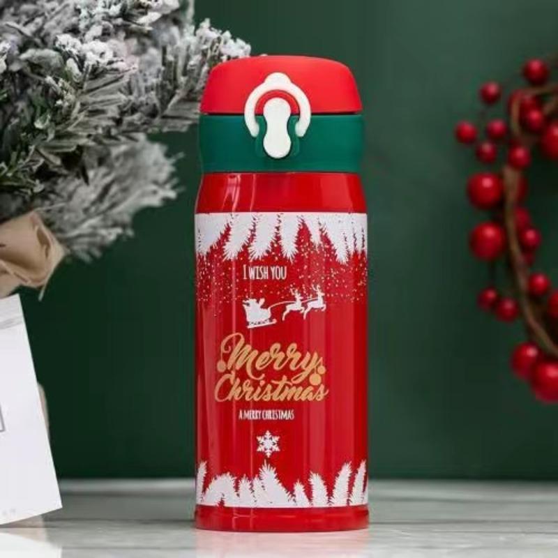 304 Stainless Steel Christmas and New Year Gifts Bouncing Thermos Cup, Male and Female Students Creative Water Cup Internet Celebrity Simple Cup