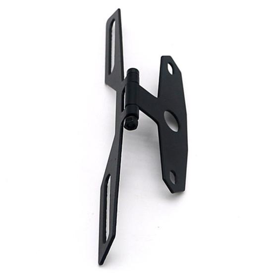 Motorcycle Folding License Plate Holder Adjustable Tail Rear Light Bracket Rack