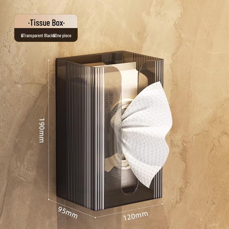 GOWKE Wall-Mounted Punch-Free Tissue Box
