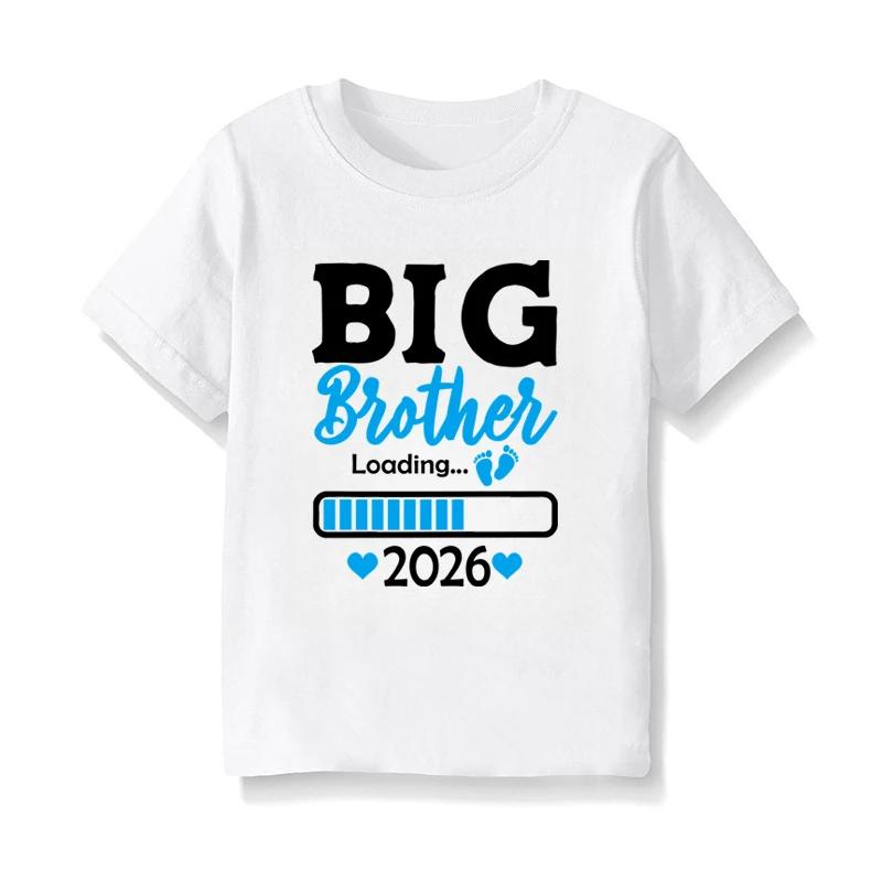 Promoted To Big Sister/Brother 2026 Matching Brother Sister Shirts Baby Announcement New Bro Sis Gift Matching Sibling Clothes