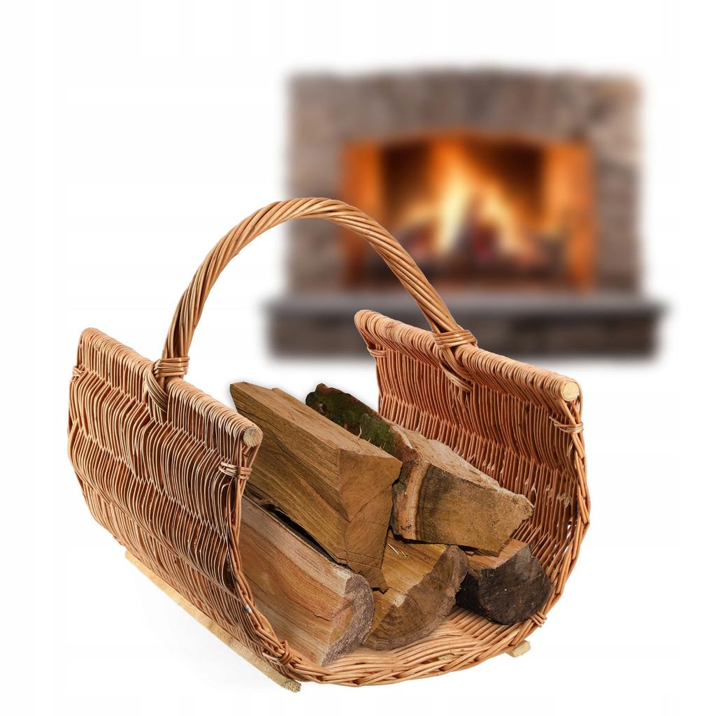KADAX Wicker Basket For Firewood