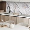 PVC Panel With Motif Easy Decoration For Dining Room 120x60 cm Elegant Marble Pattern