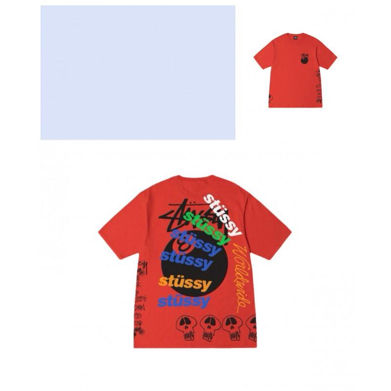 Mens Loose Fit Cotton Blend Short Sleeve T-Shirt With Cartoon Print Breathable Casual Tee Teens Adults