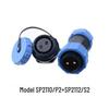 WEIPU SP21 Waterproof Aviation Plug, 2-12 Pin Male Connector with Rear Nut Socket