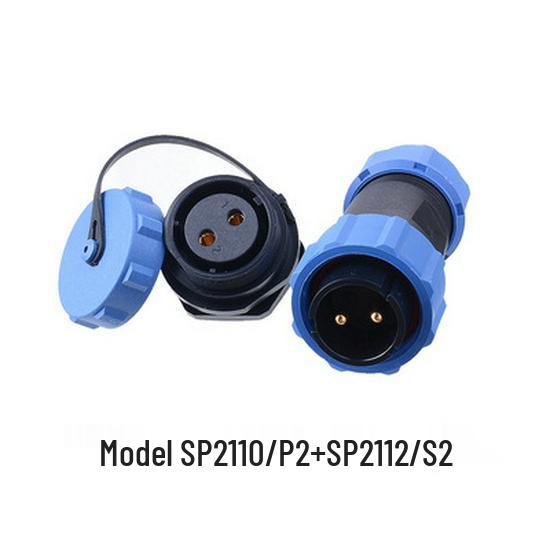 WEIPU SP21 Waterproof Aviation Plug, 2-12 Pin Male Connector with Rear Nut Socket