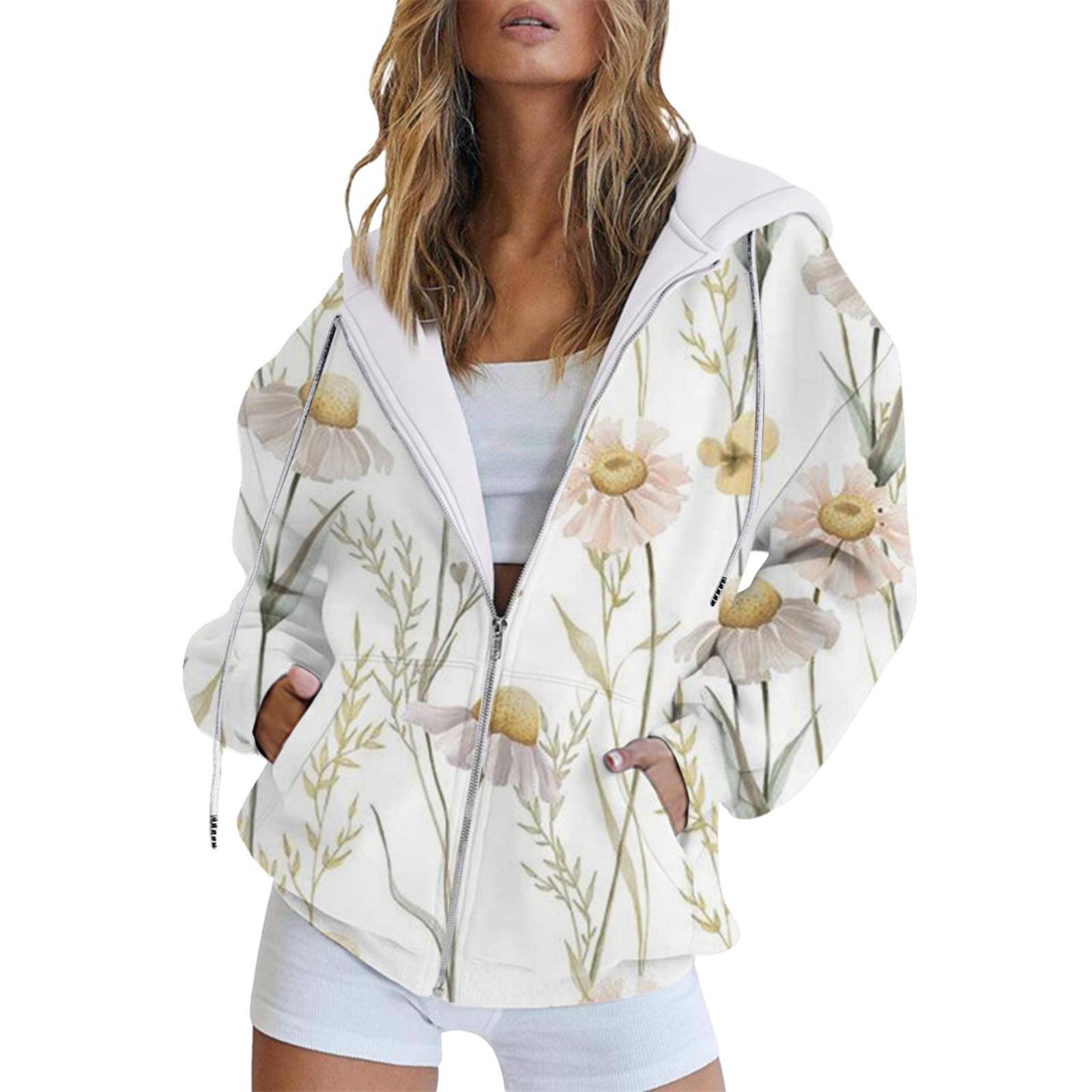 

Кишеньковий цифровий європейський та американський стиль, мінімалістичний темперамент, мода на рослинні квіти, худі на блискавці, довгі рукавиMC4 L