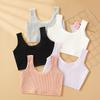 Girls' Pure Cotton Double-Layer Training Vest – Primary School Camisole Underwear