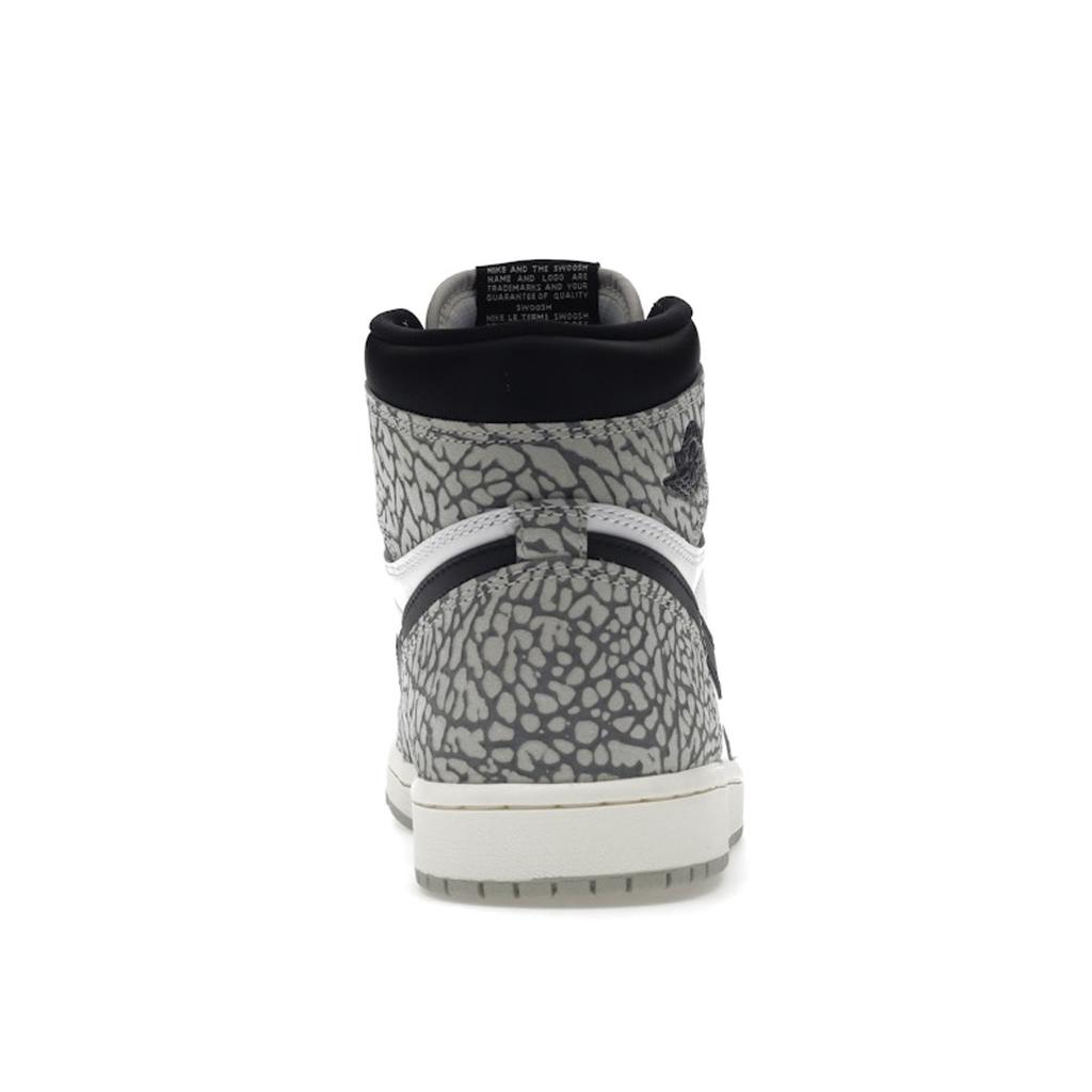 Air Jordan 1 Retro High OG White Cement Unisex Sneakers Grey Tech-Grey Muslin DZ5485-052