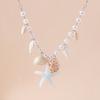 European and American Jewelry Pearl Conch Starfish Necklace Fresh and Simple Beach Collarbone Chain Jewelry