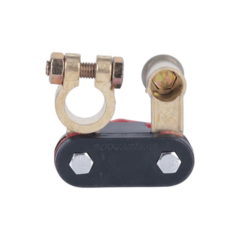 Car Battery Disconnect Control with Cutoff Knob and Wrench, Metal Terminal Hardware for Long Term Parking, Maintenance and Battery Power Disconnect