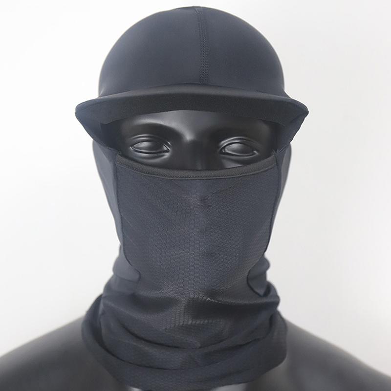 Gorro de Seda Helada de Verano Transpirable Elástico Anti-UV Pasamontañas con Visera Gorro para Casco de Ciclismo Running Protección Solar Cubre Cabeza