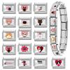Y2K Funny Animals Cat Dog Flower Heart Italian Charm Fit 9mm Stainless Steel Personalized DIY Bracelet Fashion Jewelry Wholesale