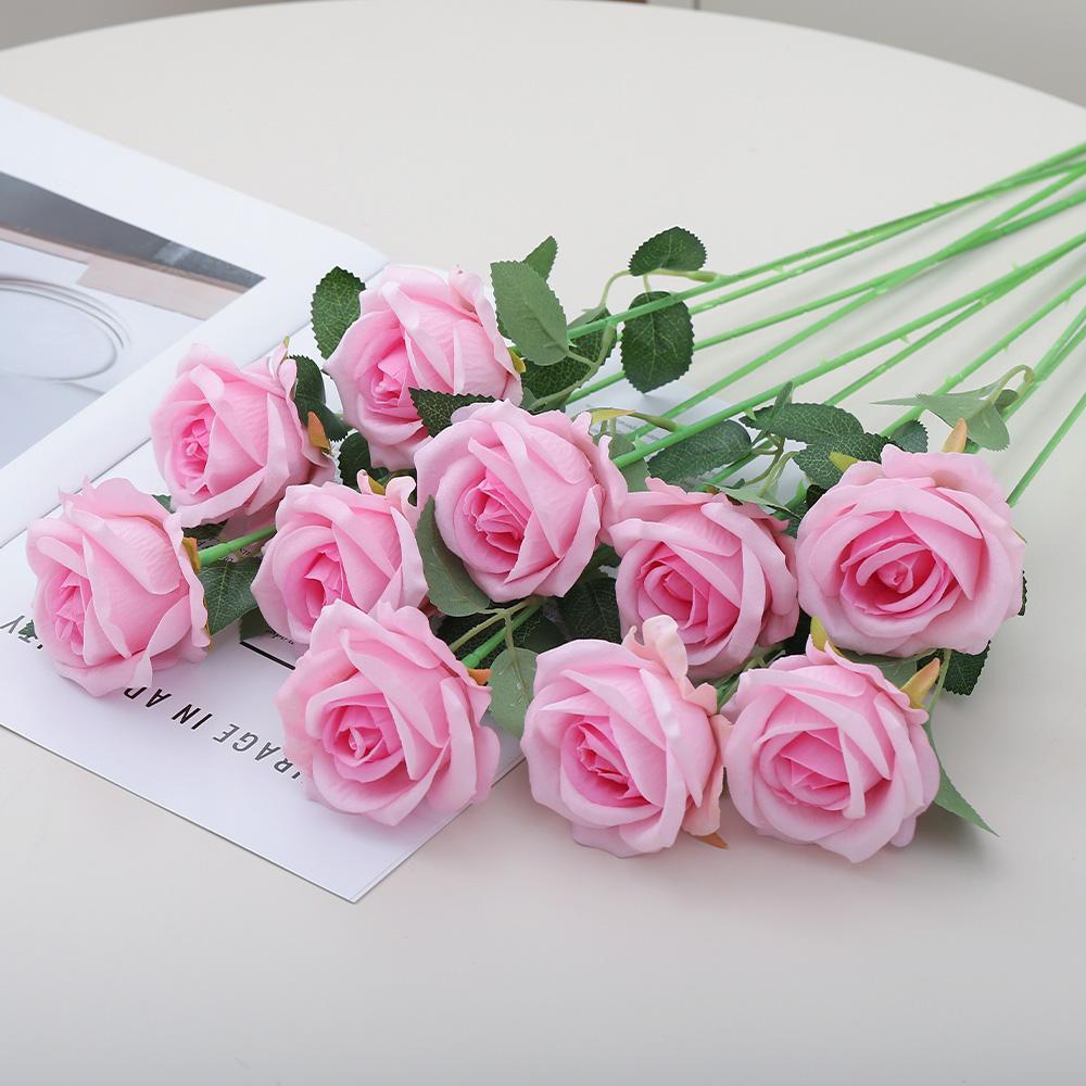 5/10Pcs Rose Artificial Flowers Bouquet 49CM Fake Flower For Home Decor Party Supplies Wedding Decoration Ornaments Accessories