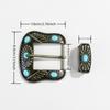 Bohemian Waist Belt Buckle Engraved Pattern Belt Replacement Buckle Western Styles Belt Buckle and Rings Accessories
