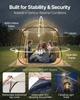 Pop up Sports Tent, 1.83x1.83 m Clear Bubble Tent for 2-4 Persons, Waterproof Outdoor Pod with Floor Mat & Top Cover, Garden Igloo Dome Tents Camping
