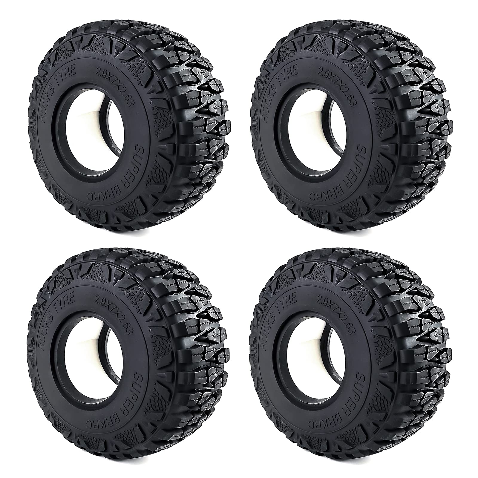 

TRZX 2.9 RC Wheel Tires Reinforced Parts for Axail 1/6 SCX6 AXI05000 RC Crawler Car (4 Pieces)
