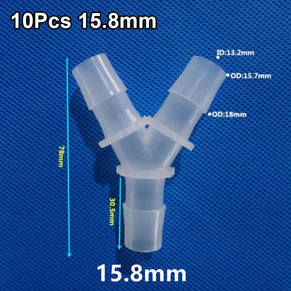 10Pcs Plastic 3 Way Connector PP PE Hose Fittings for Aquarium Fish Tank Fittings