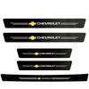 High-quality Carbon Fiber Car Door Sill Protector Sticker For Chevrolet Spark Captiva Cruze Tracker Epica Nubira Malibu Optra