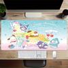 Sanrio Characters Themed XXL Mouse Pad - Non-slip Rubber Desk Mat for Gaming and Office Use, Multi-Function Keyboard and Mouse Pad, Ideal Gi