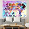 Winx Club Print Tapestry, Backdrop, Easy Setup, Ideal for Bedroom, Office & Living Room, with Aesthetic Wall Hanging Decor.