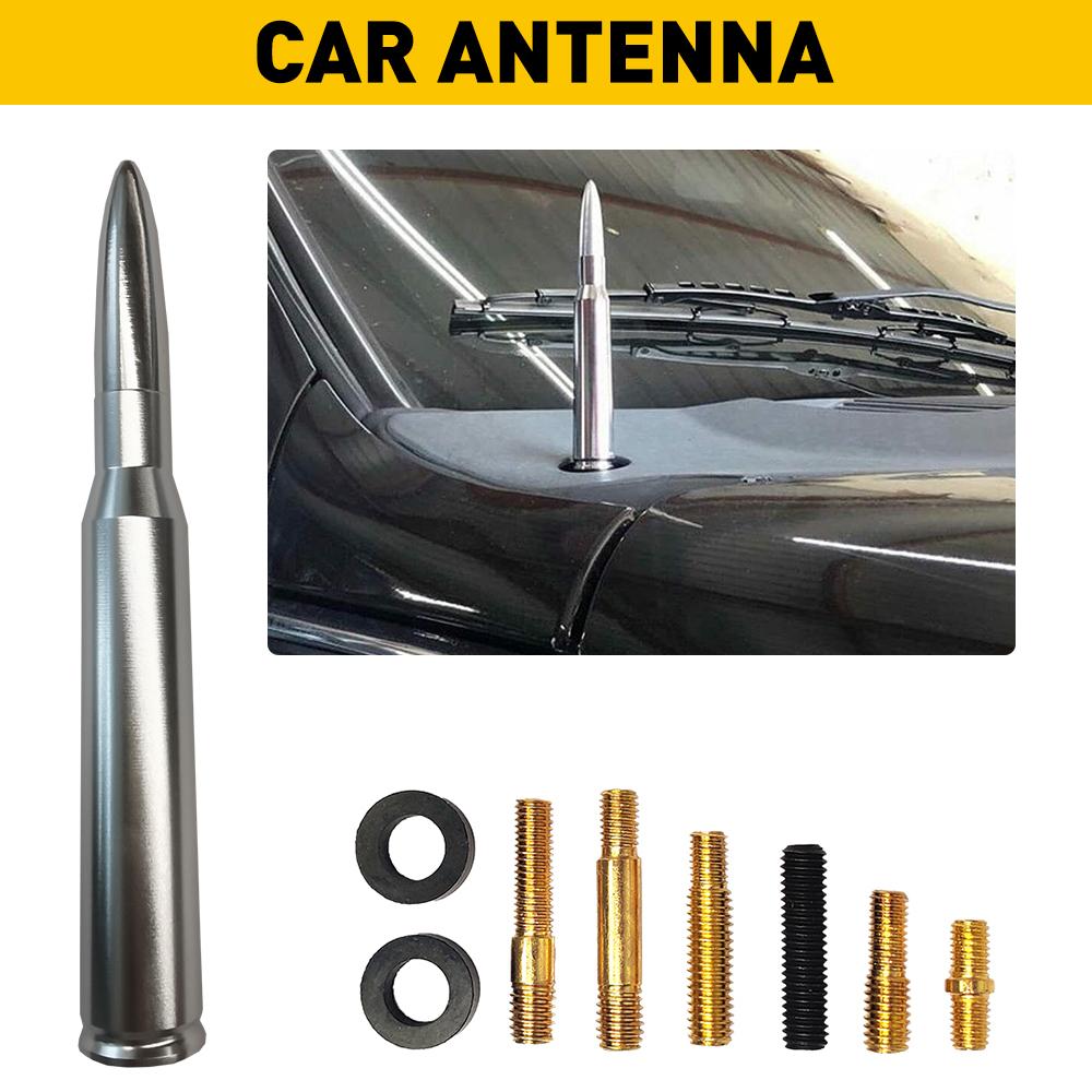 Car Antennas Bullet Antenna Universal Auto Radio Signal Aerials Roof Antennas For Kia Ford Toyota Hyundai Boats Car Accessories