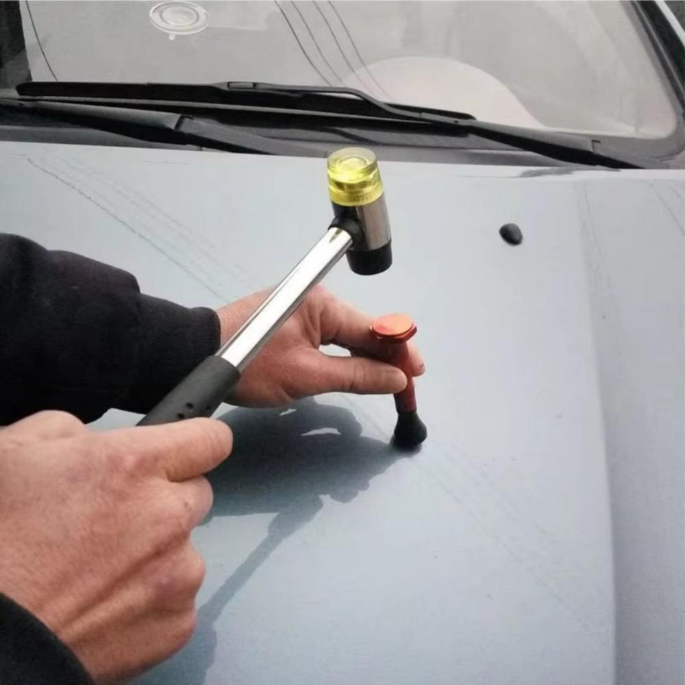HotCar Dent Removal Tool Rubber Hammer Striking Tool Hail Dent Removal Tool Body Unpainted Dent Repair Kit Rea