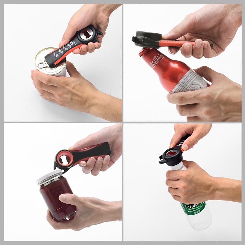 5-in-1 Multifunctional Opener: Soda Tab, Bottle, Can, Jar For Kitchen Use