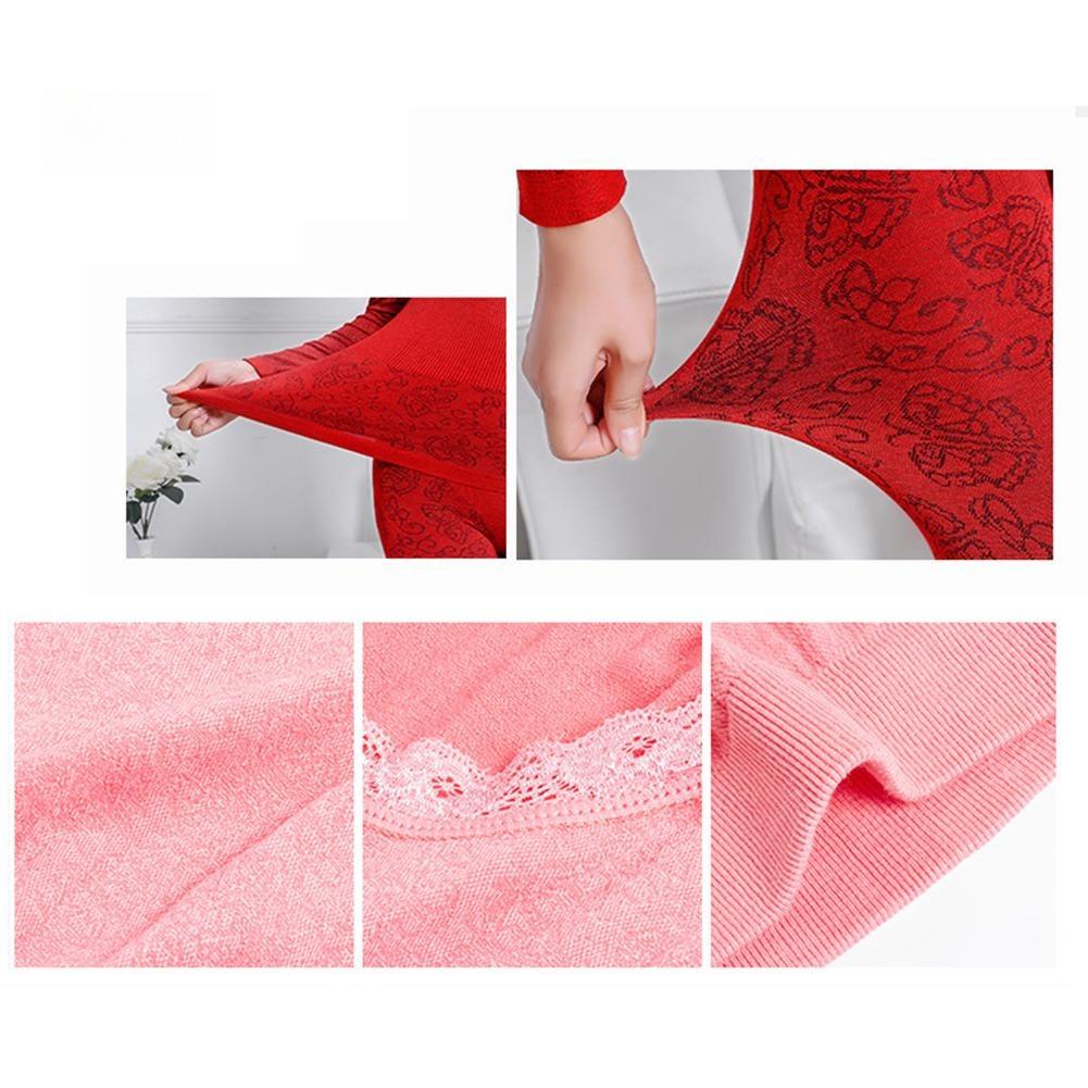 2ks Dámsky Zimný top Dlhé nohavice s termoprádlom Shaper Sleepwear Set