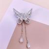 Exquisite  Zircon Butterfly Brooch For Women'S Clothing Dress Badge Pin  Party Jewelry Gift