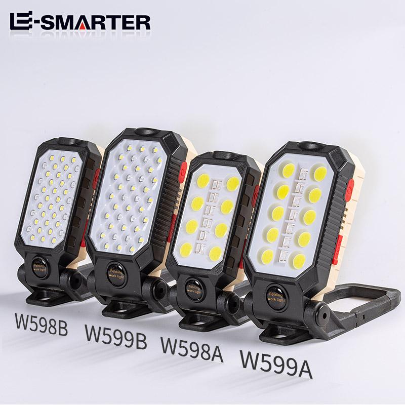 ESMARTER COB Portable Work Light USB Rechargeable Emergency Repair Light Mobile Light Source Flashlight 3