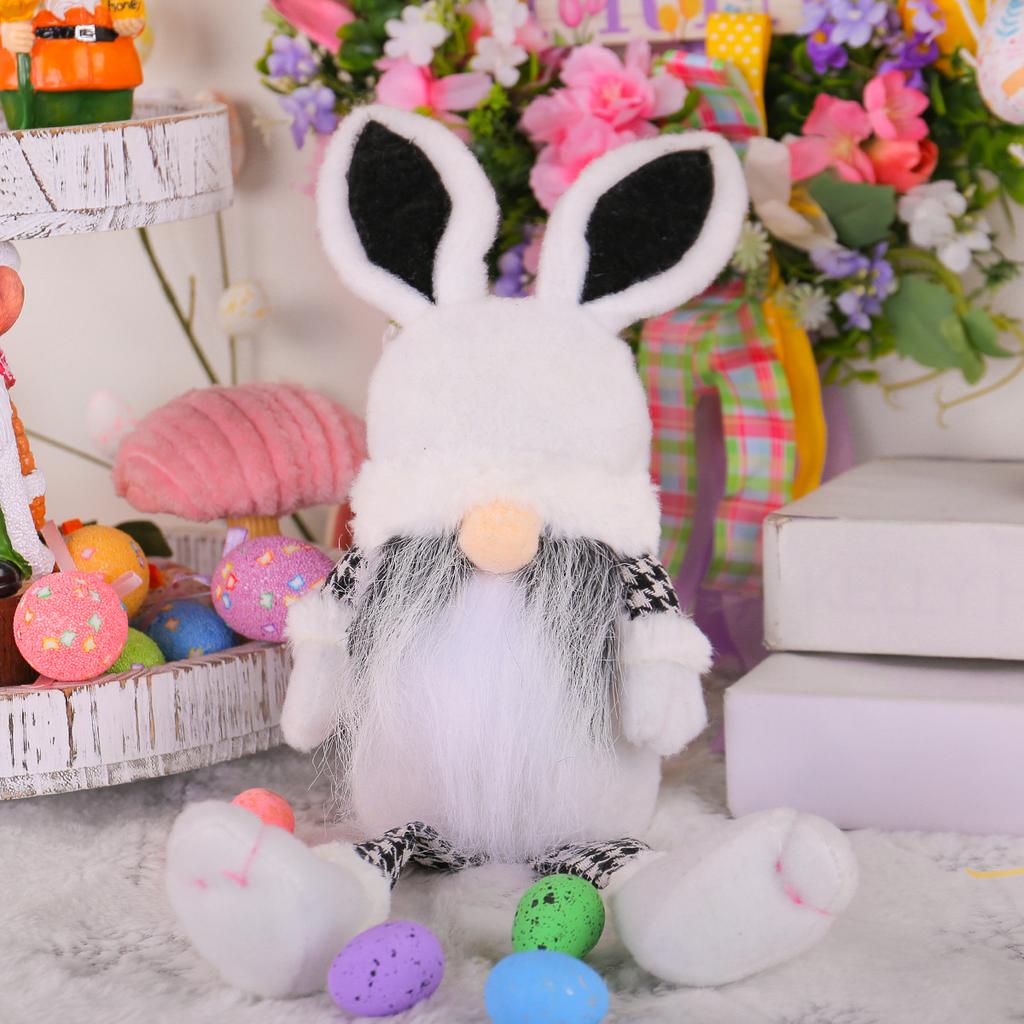 Easter Long Legs Bunny Doll Ornaments Cute Elf Doll Home Festive Decoration Items