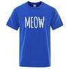 Meow Cat Whiskers Graphic Tshirt Cat Lover Casual Short Sleeve Unisex Funny Kitten Owner Streetwear Tee Animal Pet Gift