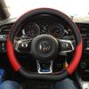 Car Steering Wheel Cover Artificial Leather For Volkswagen Golf 7 GTI Golf R MK7 VW Polo GTI Scirocco 2015 2016 Auto Interior Et4
