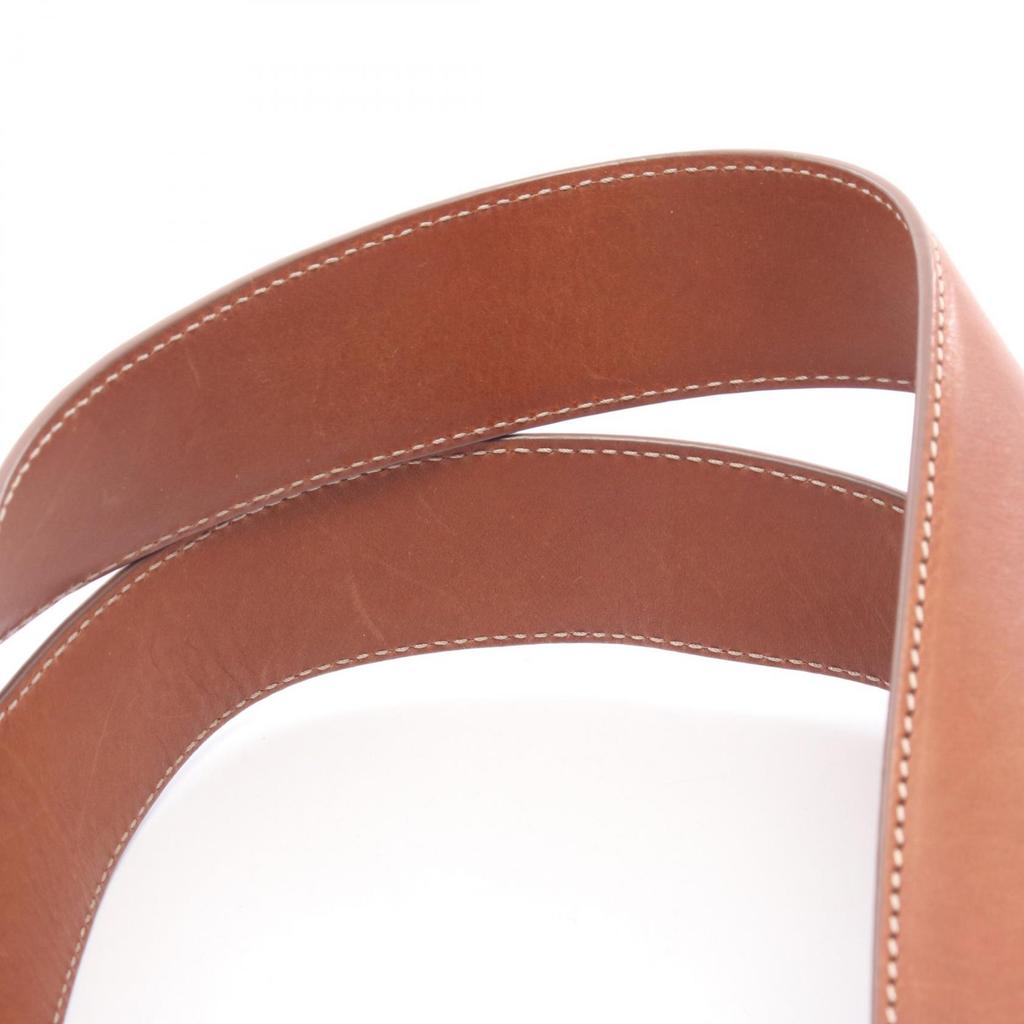 Used JIL SANDER FLAT SHOPPER Flat Shopper Tote Bag Canvas Leather Beige Brown Used Women