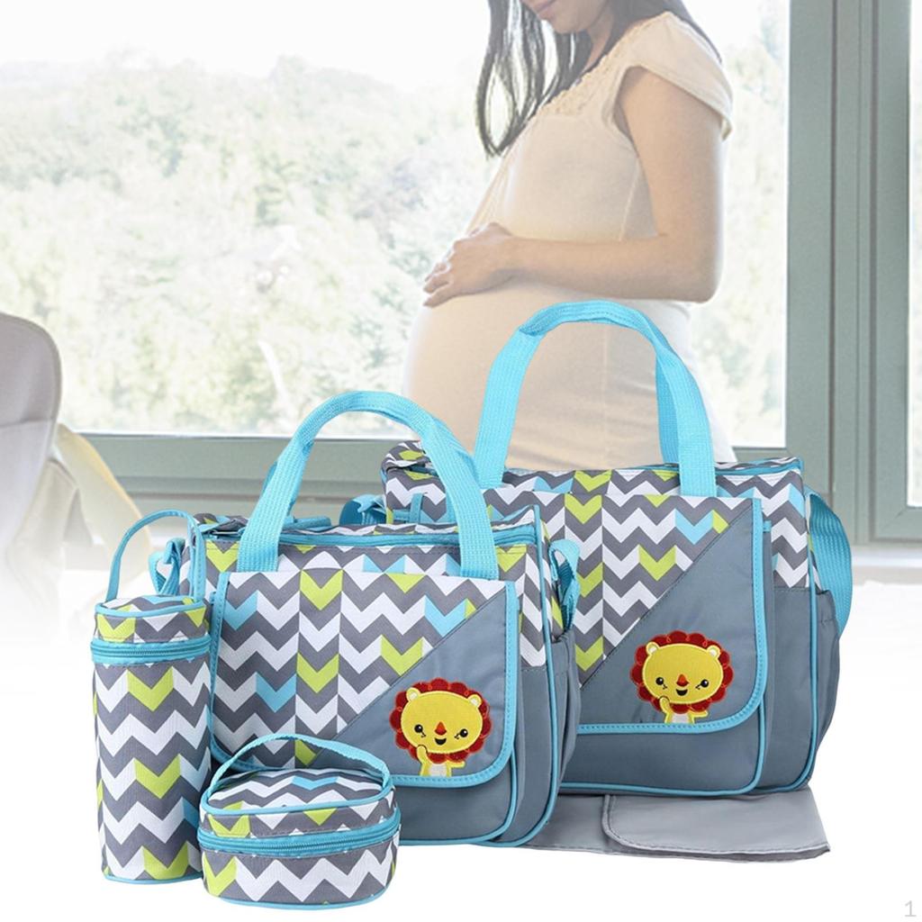 Diaper Bag Set Tote Shoulder Backpack Handbag for with Pockets Stylish