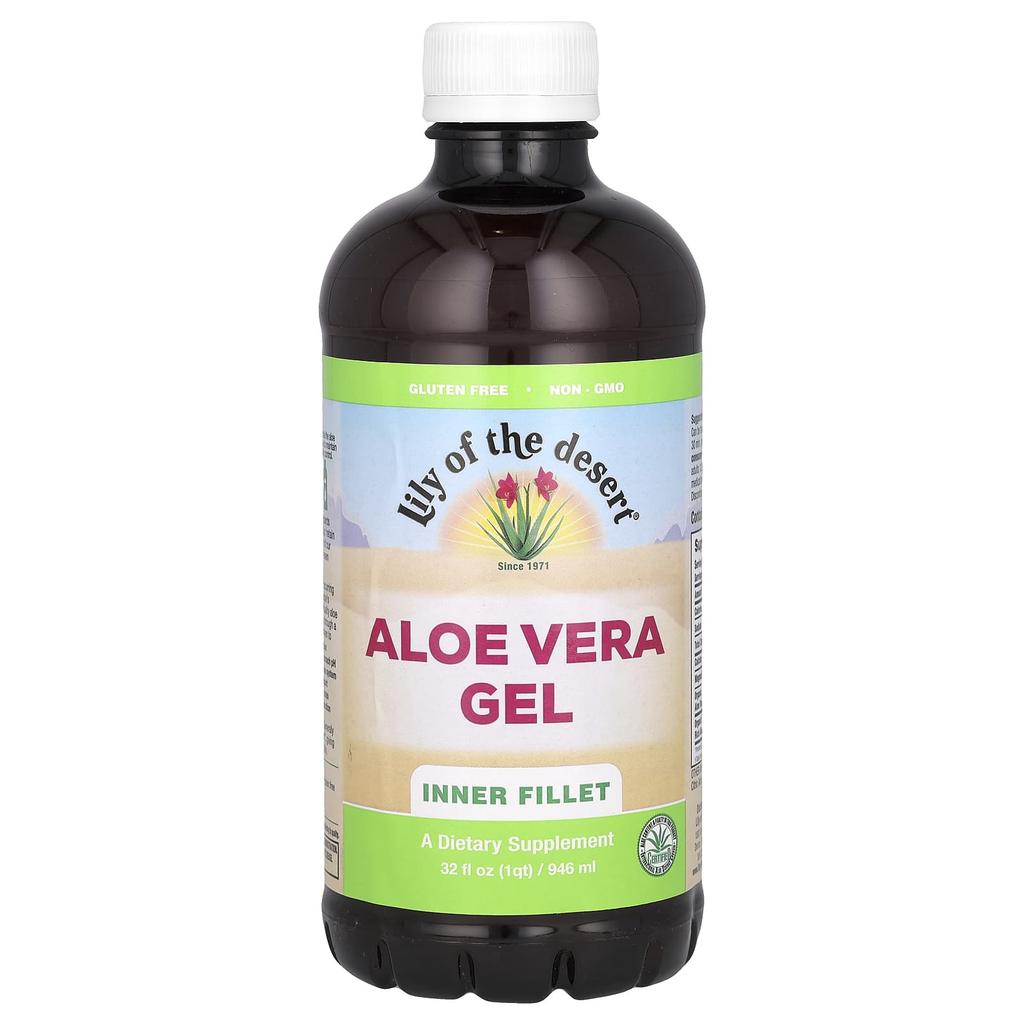 Aloe Vera Gel, Aloe Pulp, 946Ml(32Fl Oz)