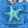 10Pcs Diy Resin Adorable Glitter Colorful Starfish Shell For Home Wedding Diy Embellishments Mobile Phone Case Diy Decoration