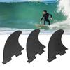 3Pcs/Set Surfboard Fin PVC Fiberglass Longboard Ocean Broad Thruster Fins Surf Accessories