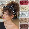 Polka Dot Women Wide Headwraps Large Non Slip Hairband Sweet Bow Headbands  Workout