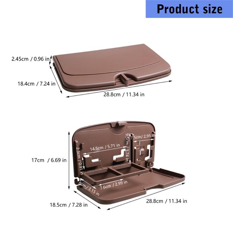Vehicle Seat Back Organizers Tray Multifunctional Drink Holder Quick Mount System For Snacks Meals Car Interior