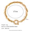 MamacitaSlay Classic Paper Clip Chain Blade Chain O Chain NK Chain Women's Hand Bracelets Trendy Women's Stainless Steel Jewelry