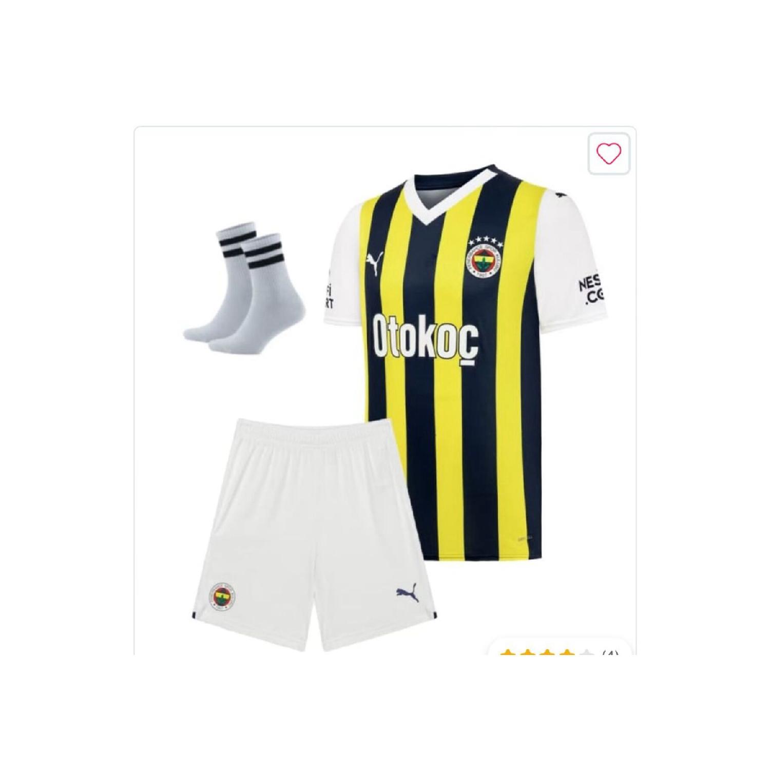 

Fener-bahee Otoko 23-24 Season No Name Желто-темно-синий комплект из 3 предметов Детский трикотаж 5 звезд 3-4 Yaş