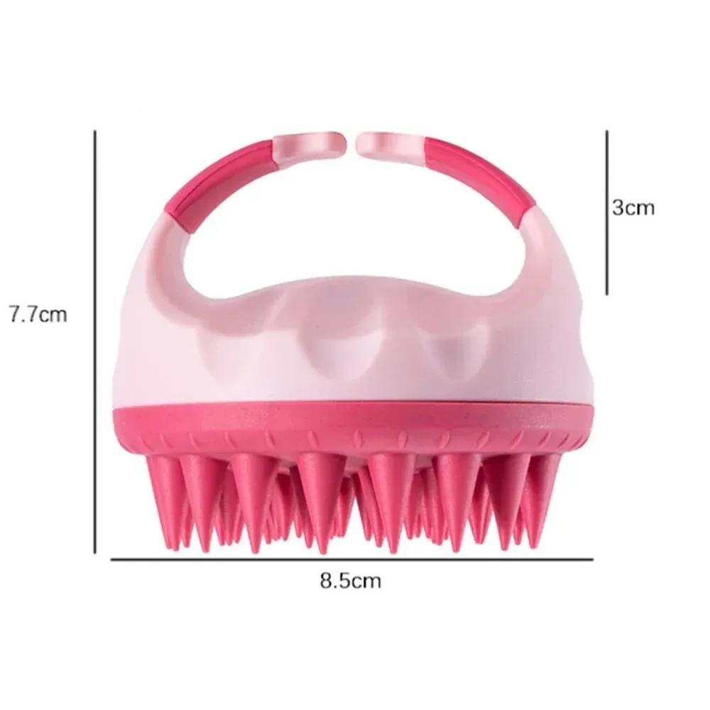 Shampoo Scalp Massager Shampoo Brush Hair Washing Scalp Brush Soft Silicone Scalp Massager Hair Comb for Dandruff Removal Brush