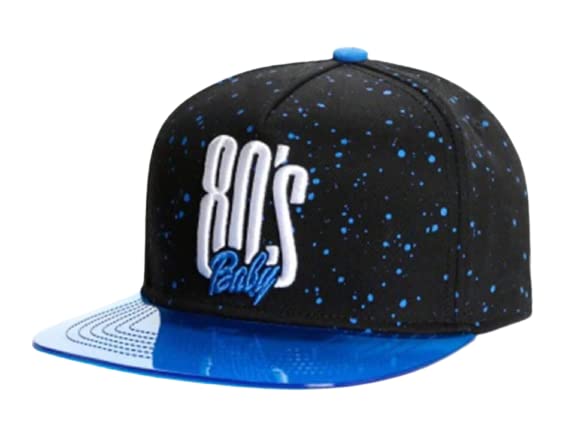 

Sproutsy Men s Retro 80s Cap, Cute and Cool, Unisex, Street Style, Popular Flat Visor (Blue)