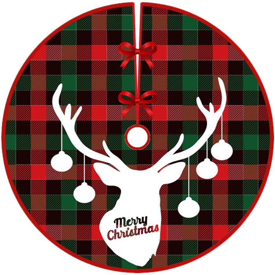 Christmas Carpet In Red With A Reindeer Pattern