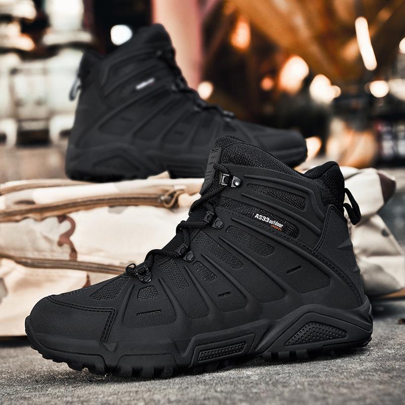 Breathable Outdoor Military Combat Hiking Boots - Wear-resistant, Large Size, Russian Special Forces Style